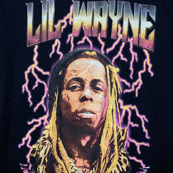 Reason Lil Wayne A Milli Lightning Black T-Shirt Medium - Picture 2 of 4